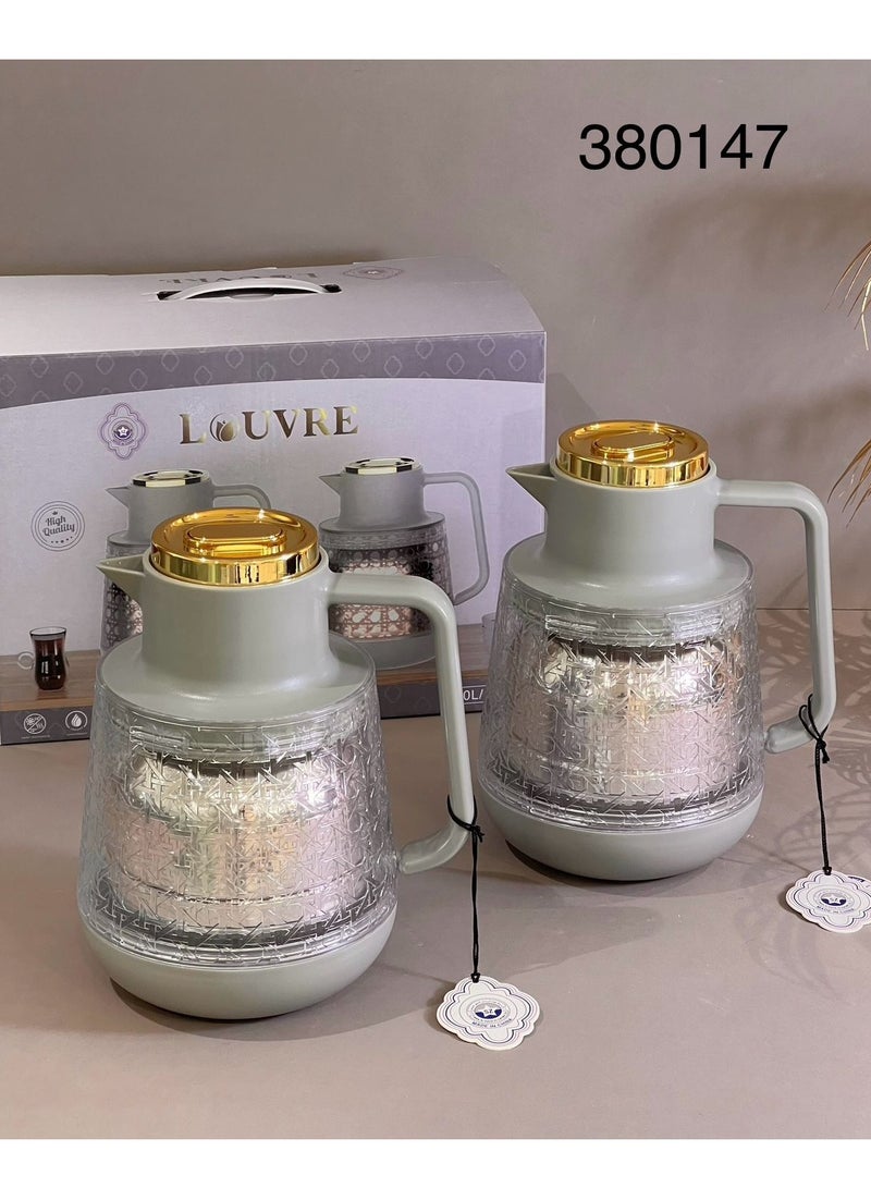 Louvre A new design two-piece thermos set for tea and coffee ,