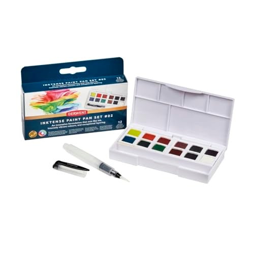Derwent Inktense 12 Paint Pan Travel Set #2 (2306244) - Image 1