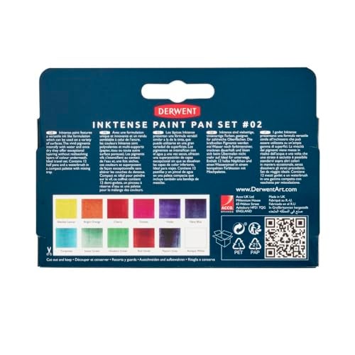 Derwent Inktense 12 Paint Pan Travel Set #2 (2306244) - Image 3