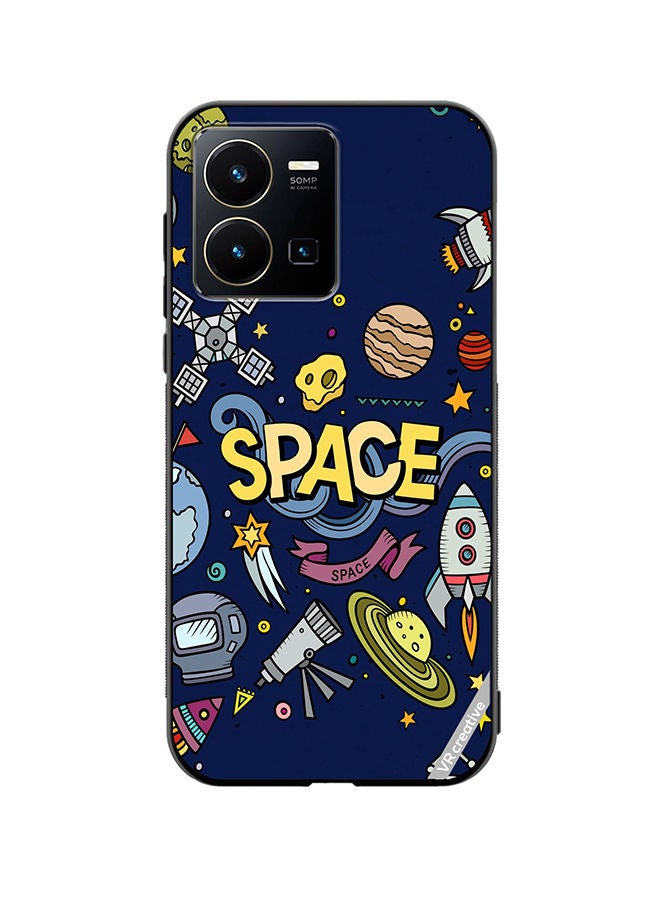 Protective Case Cover For Vivo Y35 Space Design Multicolour