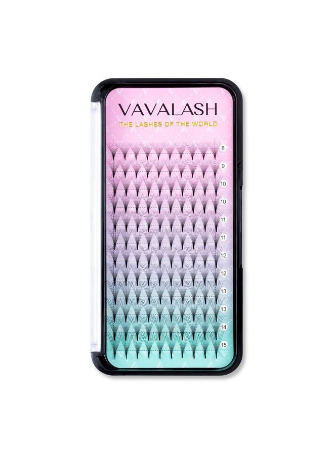VAVALASH (10D-0.07-C, 9 مم) - تمديدات رموش 3D 4D 5D 6D 8D 9D 10D سمك 0.07/0.1 تجعيد C/D رموش جذع وسطى وطويل ملتصقة حرارياً مروحة مسبقة الصنع إمدادات تمديدات رموش الحجم الروسي - Image 1