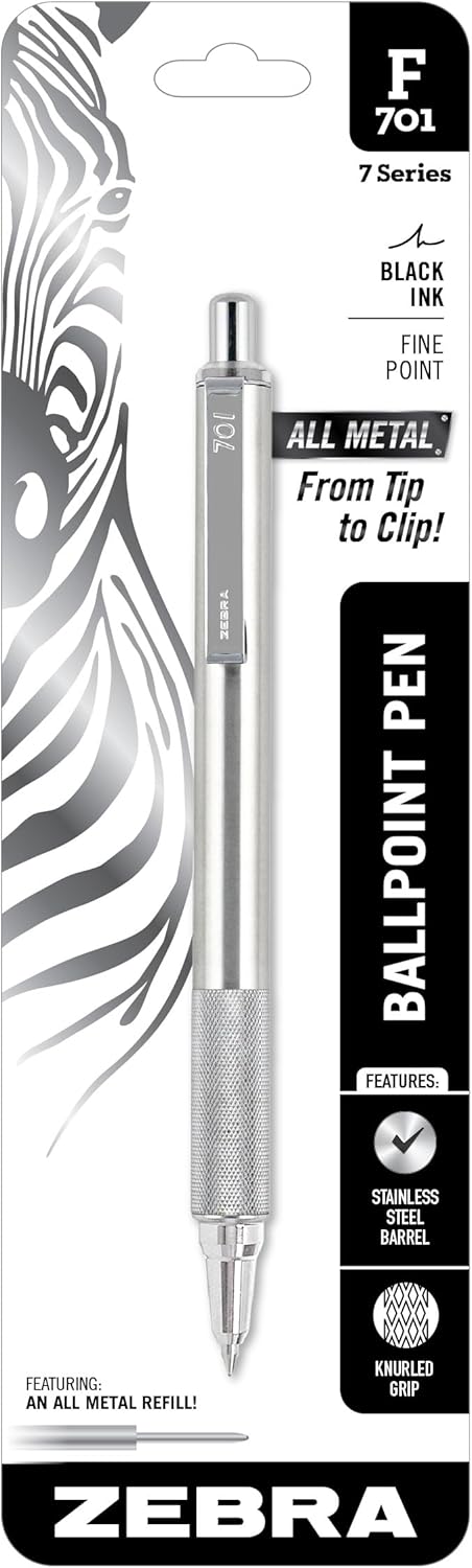 Zebra Pen قلم حبر جاف قابل للسحب Zebra F-701 - Image 1