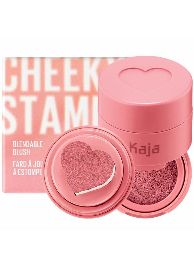 KAJA Blush - Cheeky Stamp | Gift, 7 Shades, Buildable & Blendable Shade with Heart-shaped Applicator, Rosy Finish, 01 Coy, 0.17 Oz - Image 1