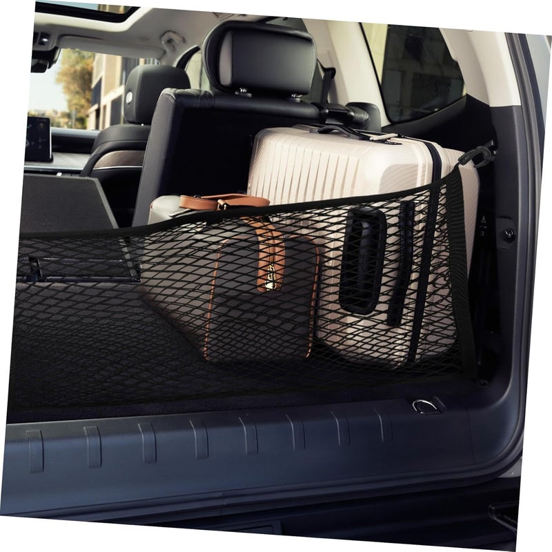 ULTECHNOVO Car Trunk Cargo Organizer Elastic Mesh Cargo Net Rear Net Car Storage Easy Install - Image 5