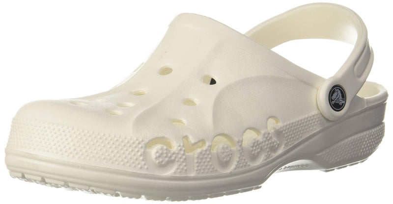 Crocs Unisex Adult Bayaband White/Navy Slide-M7W9 - Image 1