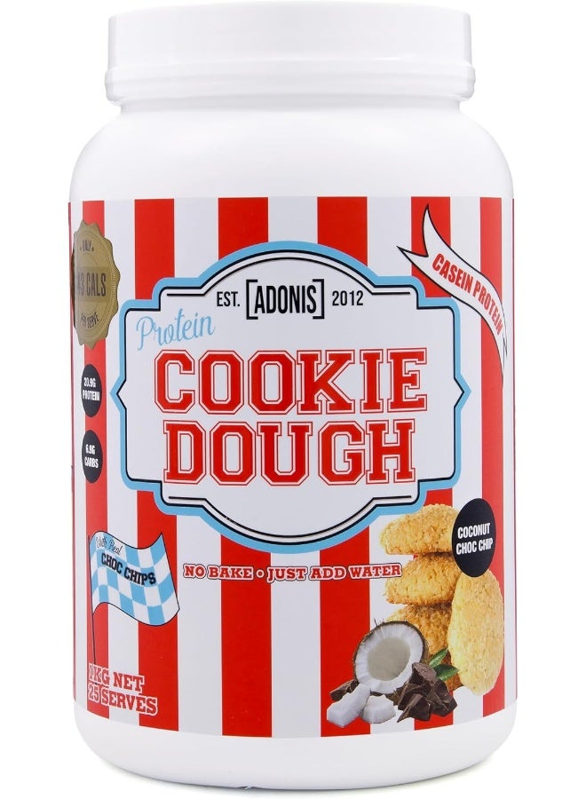 Adonis Coconut Chocolate Chip Flavor Protein Cookie Dough 1 Kg  - Image 2