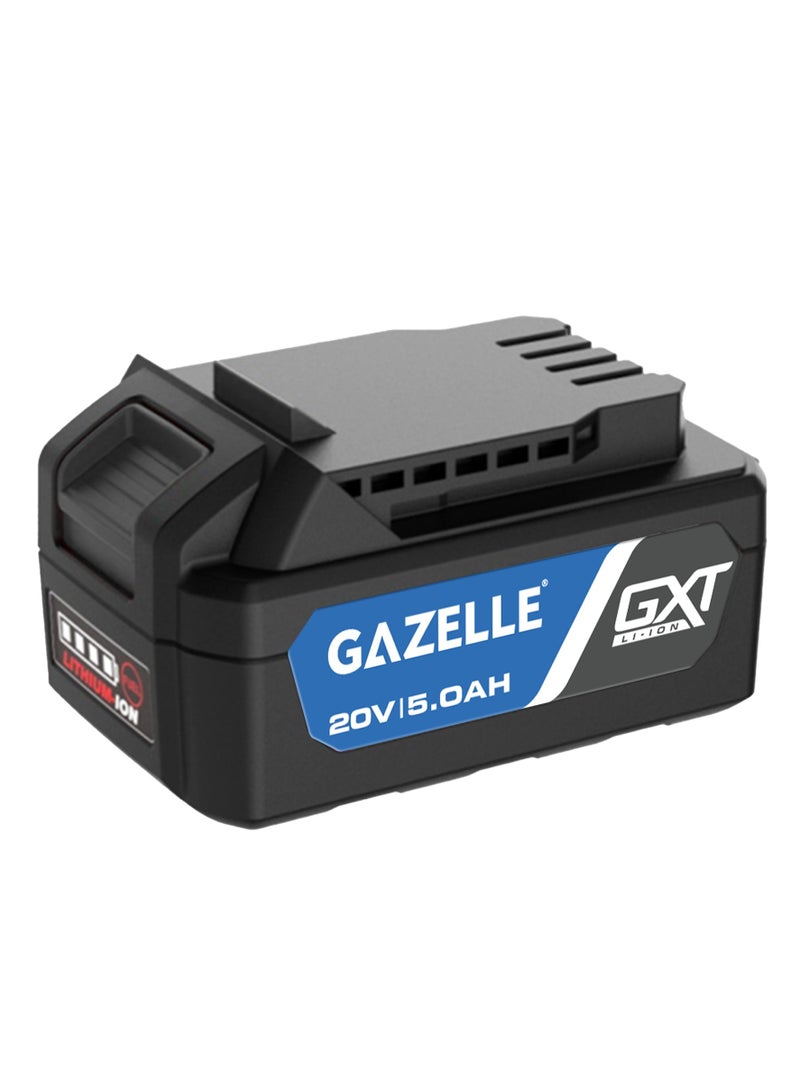 Gazelle بطارية ليثيوم أيون 20 فولت 5.0Ah من غازيل GC1050 مع ضمان لمدة سنة