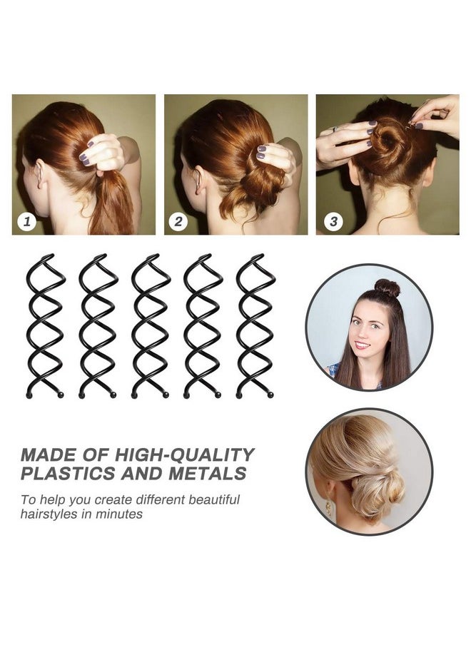 Number-One 40 Pcs DIY Hair Braiding and Modelling Tool Kit - Number-one Fashion Accessories with Spiral Hair Styling Tools for Girls and Women  - Image 5
