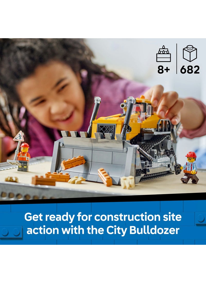 LEGO Lego City Yellow Bulldozer 60466 (682) Pieces  - Image 3