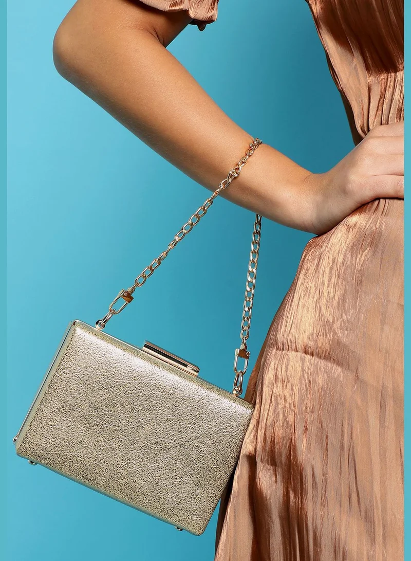 Haute Sauce Solid Party Regular Clutch Bag with Push Lock For Women