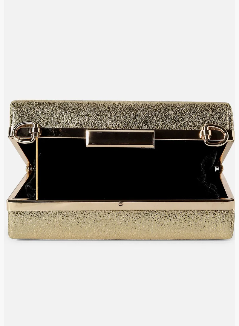 Haute Sauce Solid Party Regular Clutch Bag with Push Lock For Women
