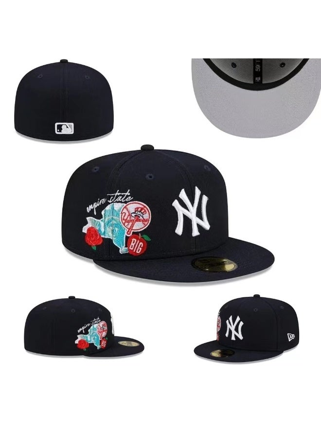 New Era 59FIFTY New York Yankees "Empire State" Embroidered Snapback Cap – Navy Blue 587SIZE