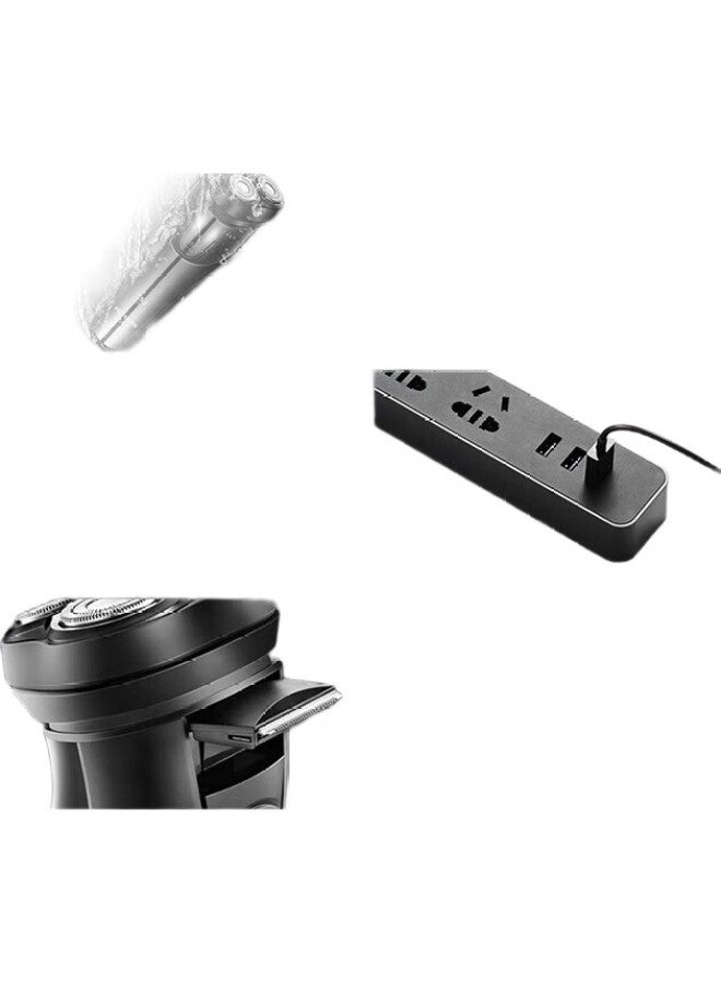 FLYCO حلاقة كهربائية بوروي للرجال، ماكينة حلاقة لحية قابلة لإعادة الشحن، ماكينة حلاقة محمولة للسيارة، قابلة للغسل بالكامل Ps156 - Image 3