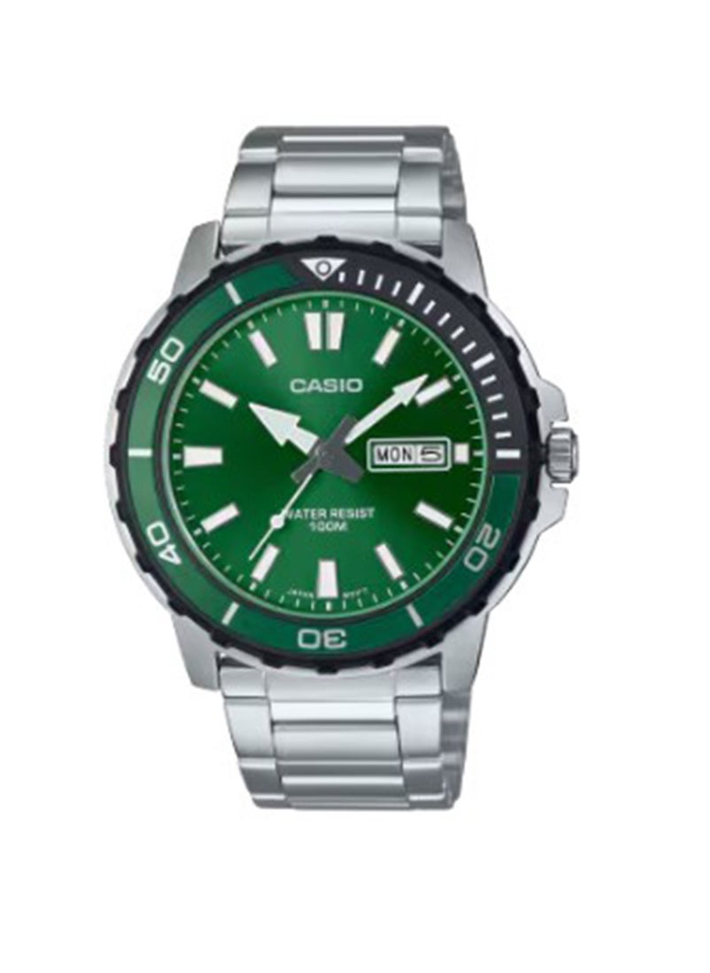 CASIO ساعة يد تناظرية MTD-125D-3AVDF قياسية للرجال 