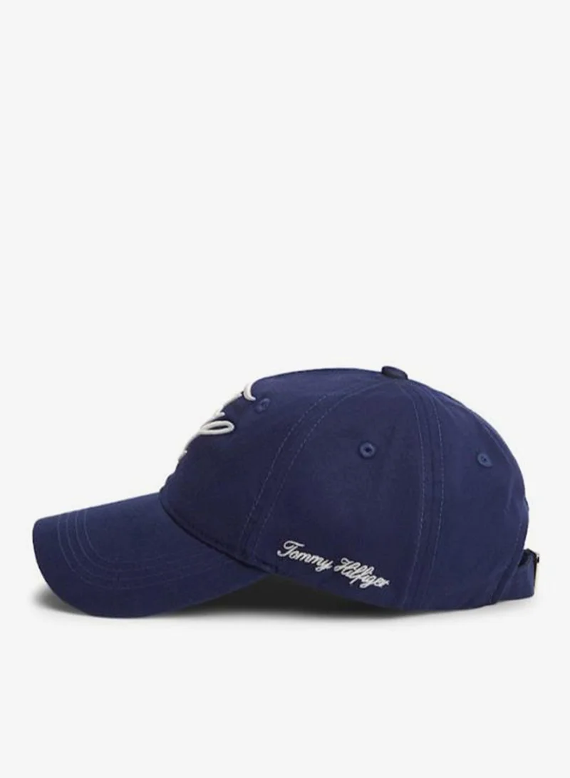 Tommy Hilfiger Yale Navy Logo Embroidery Baseball Cap for Women | Best Price UAE