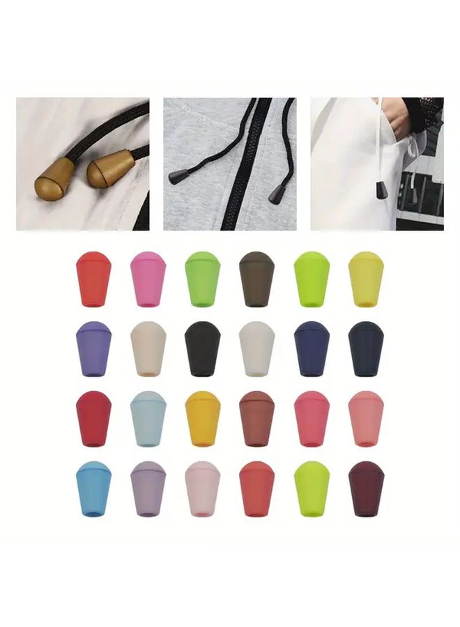 50 Pieces Light Green Cord Locks Plastic Bell Cord Adjusters Non Slip Stoppers For Leather Craft Clothing Hoodies Bags Pants Shoes - Image 1