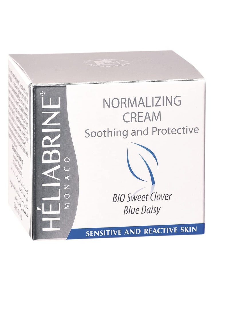 HELIABRINE Normalizing Moisturizer Cream with Organic Sweet Clover 50ml. Best Anti Redness Cream.  - Image 2