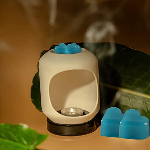 pliadvbu Scented Wax Melts Heart for Scented Wax Warmer - 100% Soy Melts - 12 Fragrances X 6 Heart Home Fragrance for DIY Candle Warmer - Image 2