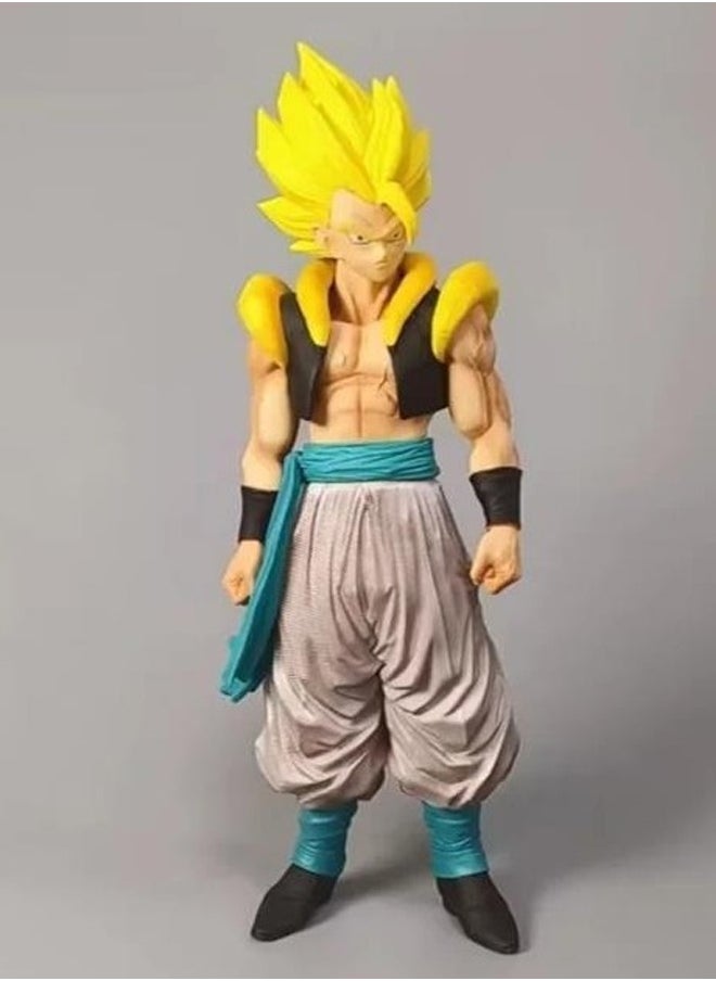 Dragon Ball Z Dragon Ball Gogeta Action Figure Decorative Resin Sculpture Home Decor Statue, Art Figurine Home Ornament Decoration for Office, Living Room, Bedroom, Book Shelf, TV Cabinet, Desktop  - Image 1