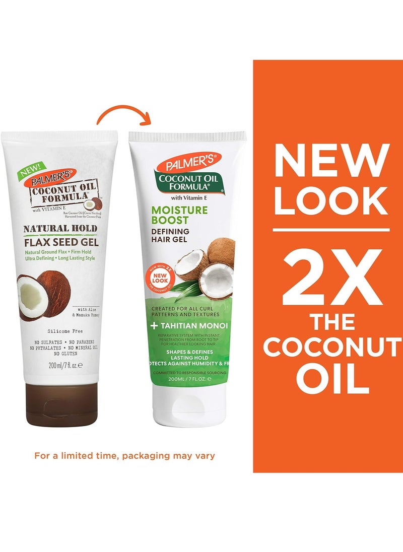 PALMER'S - Coconut Oil Natural Hold Flax Seed Gel 200 ML - Image 1