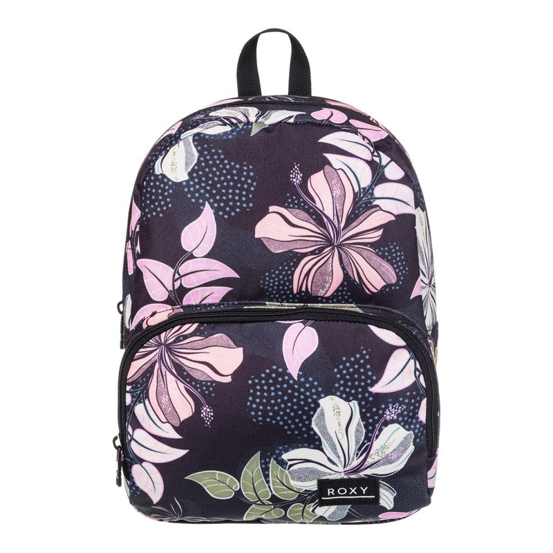 Roxy Women's Always Core Backpack | Travel | Everyday Carry | Beach | Polyester | 8L Capacity - Anthracite Sunny Floral Swim - Image 1