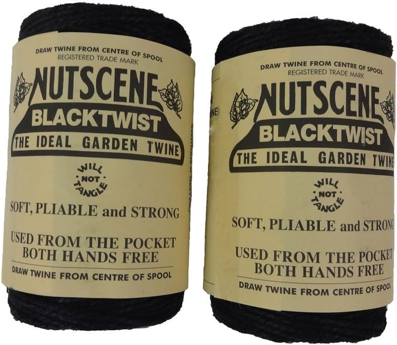 Bosmere K807BL 2-Pack Nutscene Colored 3-Ply Twine, 394-Feet per Spool, Black - Image 1