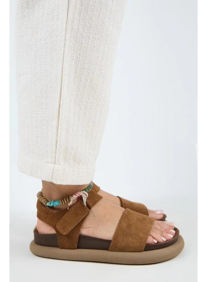 Bronx Women's Genuine Leather Strappy strap Taba Sandal.