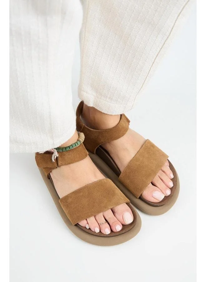 Manijero  Bronx Women's Genuine Leather Strappy strap Taba Sandal. for Women | Best Price UAE