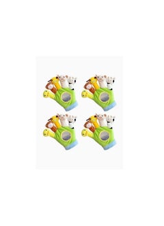 4PCS Baby Educational Toy Animal Finger Puppet Gloves With Mirror Storytelling