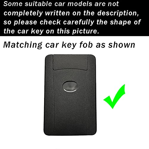 ontto Genuine Leather Key Fob Cover Fit for Lexus Card Key Fob Metal Frame Key Shell Anti-scratched Full Protection for LX570 LS460 LX600 2016-2022 Black - Image 2