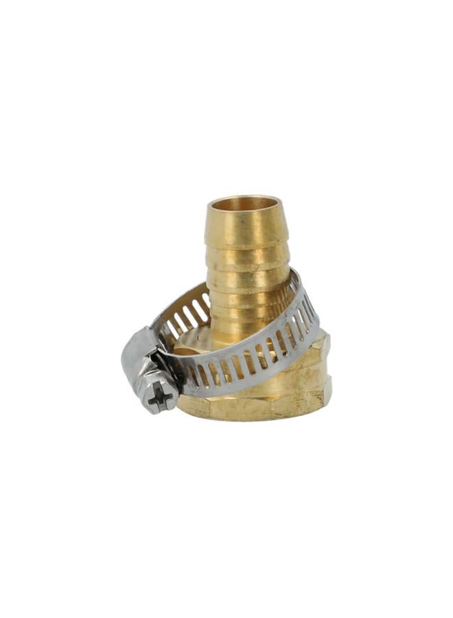 ACE 5/8-3/4inch Hose Connector with Female Clamp Gold and Silver  - Image 2