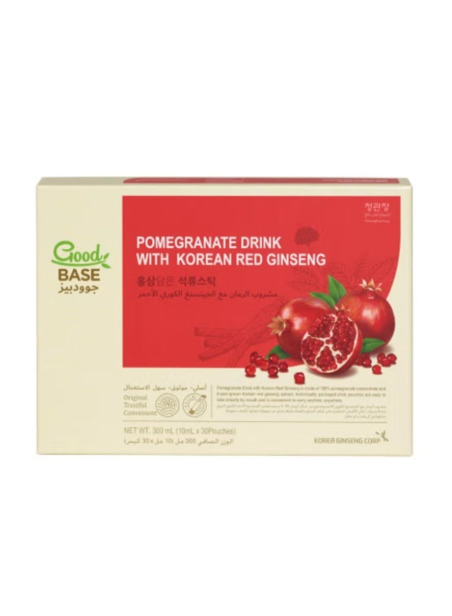 تشونغ كوان جانغ 100% من الجينسنغ الأحمر الكوري مع الرمان يدعم صحة القلب والمناعة غني بمضادات الأكسدة ومضاد للشيخوخة 3 علب، 10 أكياس في كل علبة - Image 2