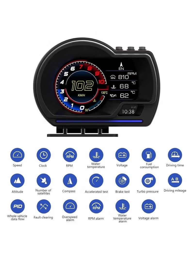 EIHUZMIL Car High Definition Headsup Display Speedometer - Image 2