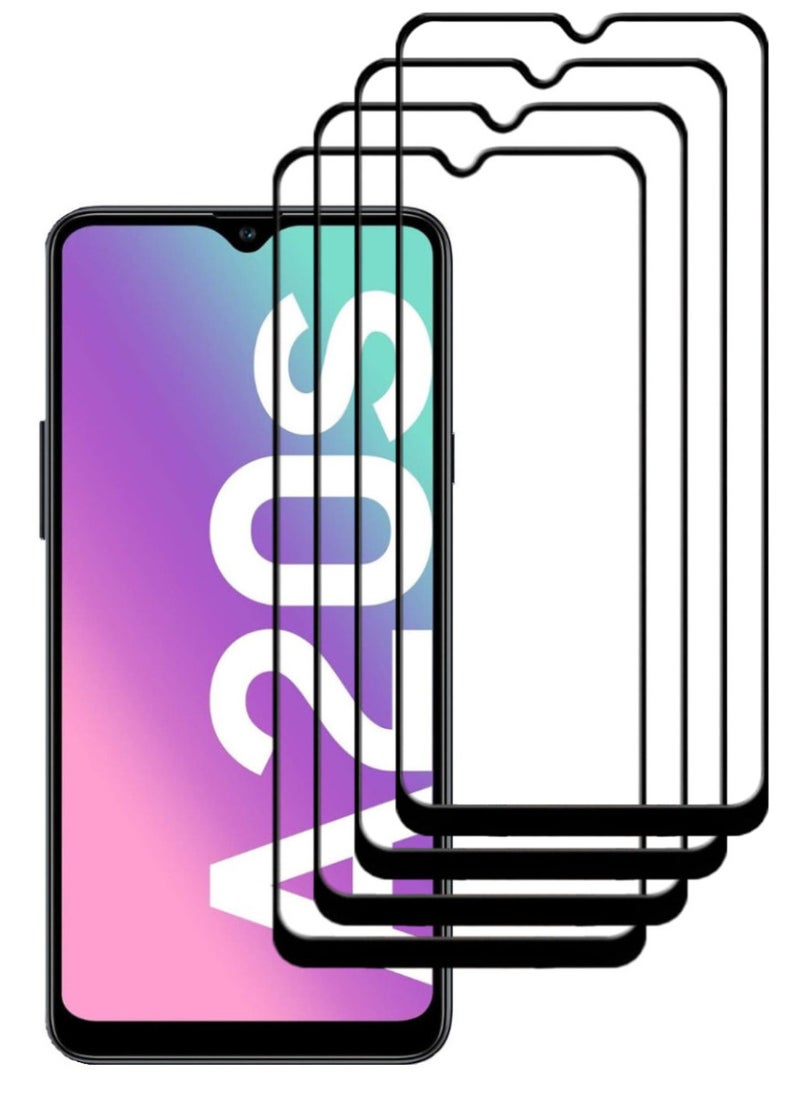 ACLIX 4 Pieces Antistatic ESD Dustproof Premium Quality High Definition Tempered Glass Screen Protector Designed For Samsung Galaxy A20s - Image 1