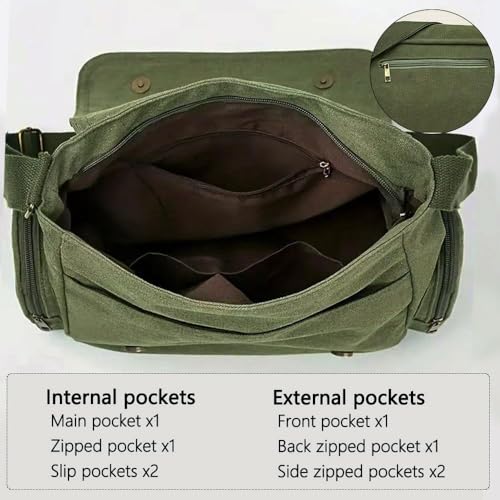 CHICGLOW Personalized Pattern Messenger Bag Cute Canvas Crossbody Bags Women/Men Shoulder Handbags Hobo Purses with Pockets - Image 3