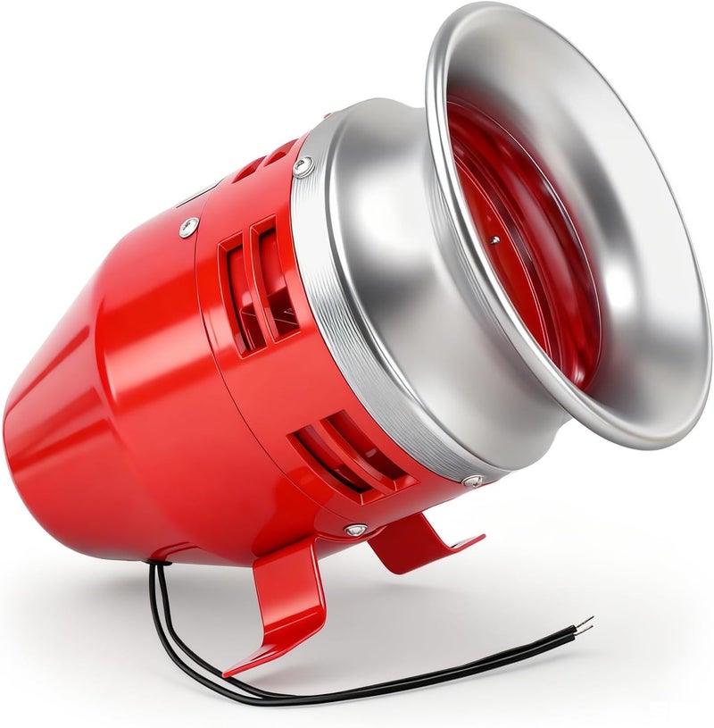 Baomain بومين MS-390 صفارة موتور 24 فولت DC 3.1A - إنذار صناعي 125 ديسيبل مع هيكل معدني - Image 1