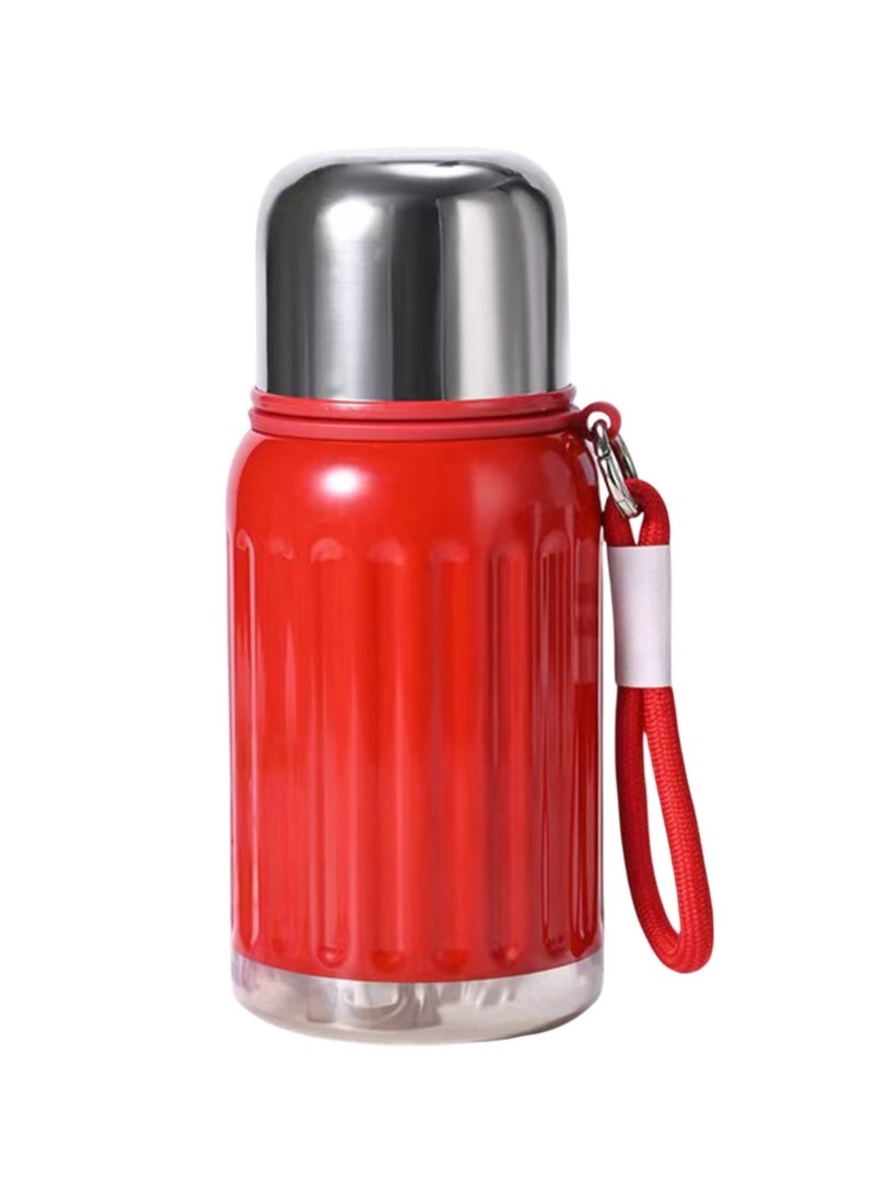 MDHL MDHL Insulated Stainless Steel Coffee Mug - 800ml - Portable Thermos Flask for Hot & Cold Drinks, Red - Image 1