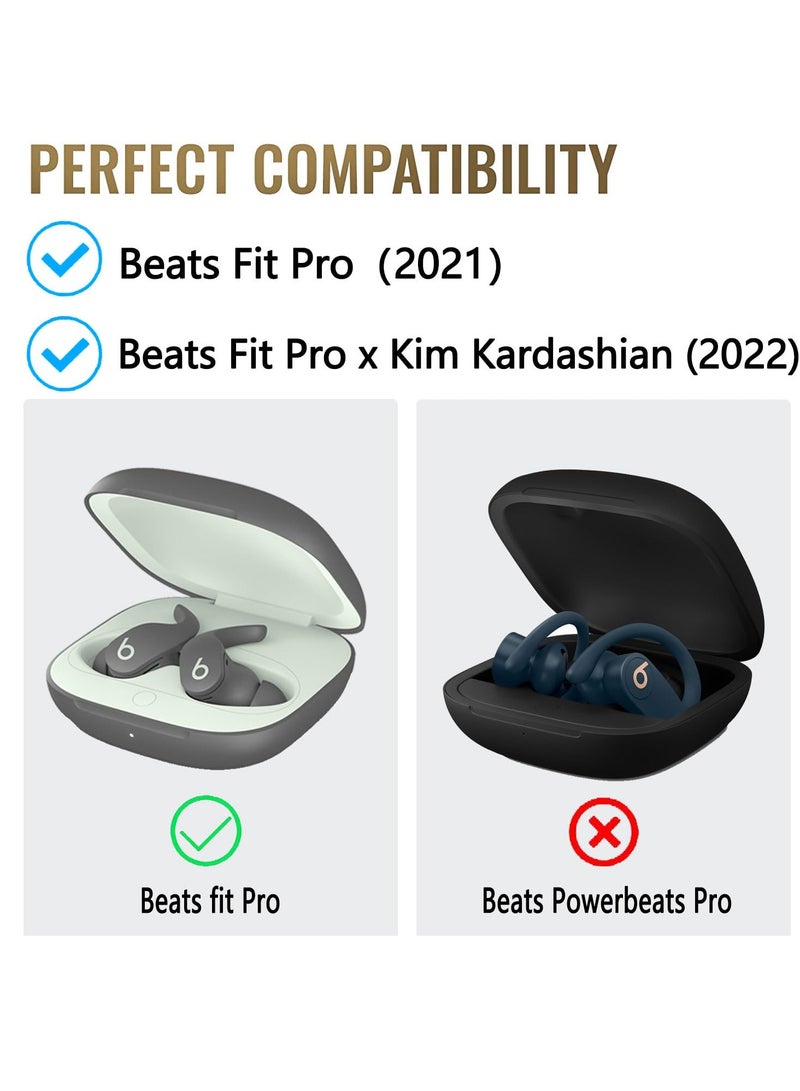 Beats Fit Pro 2021 TPU Case, Shock-Absorbing Protective Cover with Keychain and Lanyard - Image 2