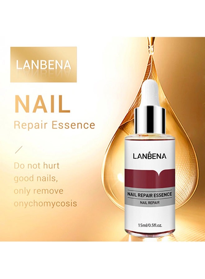 LANBENA Nail Repair Essence Serum, Nail repair, repairs and renews damaged, broken, cracked and discolored nails (15ml) - Image 2