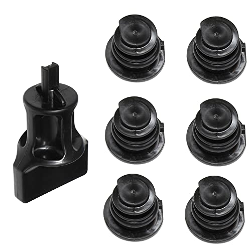 DPTOOL Oil Drain Plug No Leak 06L103801 6 Pack with Oil Drain Plug Removal Tool Compatible with Volkswagen 1.8L 2.0L Petrol Replacement for Audi Golf Passat - Image 2
