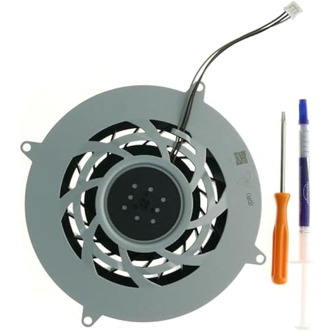 rayihni PS5 SLIM INTERNAL COOLING FAN REPLACEMENT Â€“ 19-BLADE COOLER FAN FOR SONY PLAYSTATION 5 SLIM G12E12MS1AH-56J14, (11541GS-12M-WB-01) - Image 1