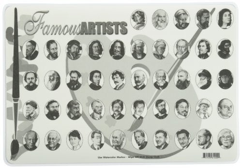 Painless Learning Famous Artists Placemat, Large - Image 2