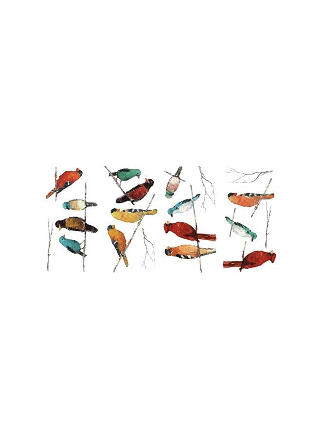 RoomMates Song Birds Peel And Stick Wall Decals,Red, Yellow, Blue - Image 2