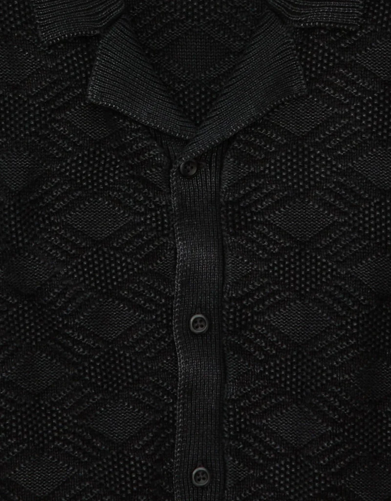 American Eagle  AE Garment-Washed Sweater Polo for Men | Best Price UAE