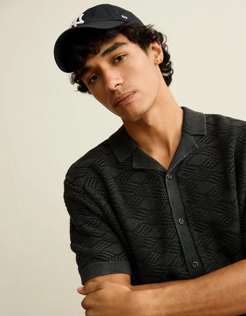 American Eagle  AE Garment-Washed Sweater Polo for Men | Best Price UAE