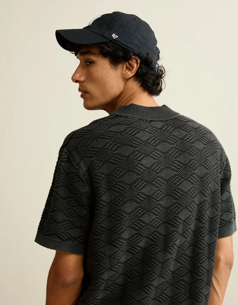 American Eagle  AE Garment-Washed Sweater Polo for Men | Best Price UAE