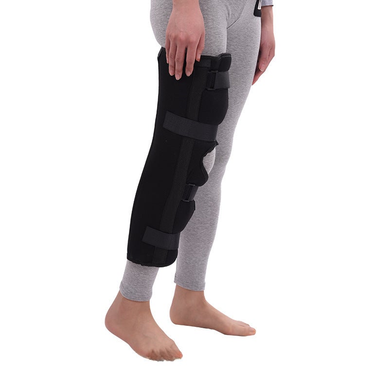 Knee Support: Black Adult Size - Enhanced Joint Stabilization, Durable Robust Material - Comfortable Wear for Running, Fitness, Healthcare Massage - Image 1