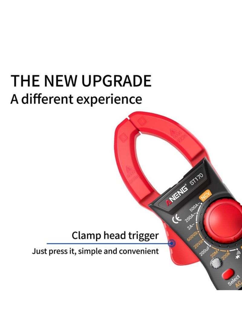 1 Set Clamp Multimeter Digital Multimeter Voltage Current Meter Multimeter for Repairing Multimeter for Home Electrical Repair Supplies Meter Equipment Voltage Current Tester