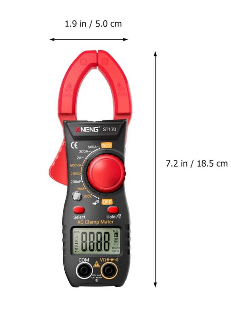 1 Set Clamp Multimeter Digital Multimeter Voltage Current Meter Multimeter for Repairing Multimeter for Home Electrical Repair Supplies Meter Equipment Voltage Current Tester
