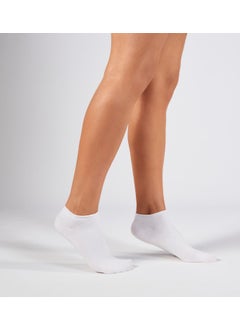 Forwena 2 Pack White Modal Elastic Seamless Women's Booties Socks  - Image 1